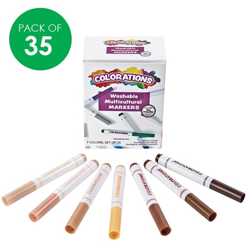 Colorations Multicultural Chubby Markers - Pack of 35