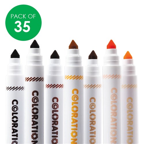 Colorations Multicultural Chubby Markers - Pack of 35