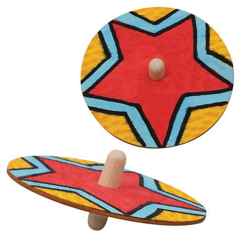 Whirling Wooden Tops - Pack of 24