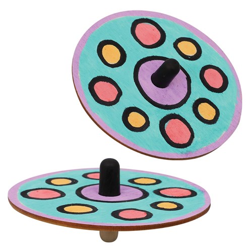 Whirling Wooden Tops - Pack of 24