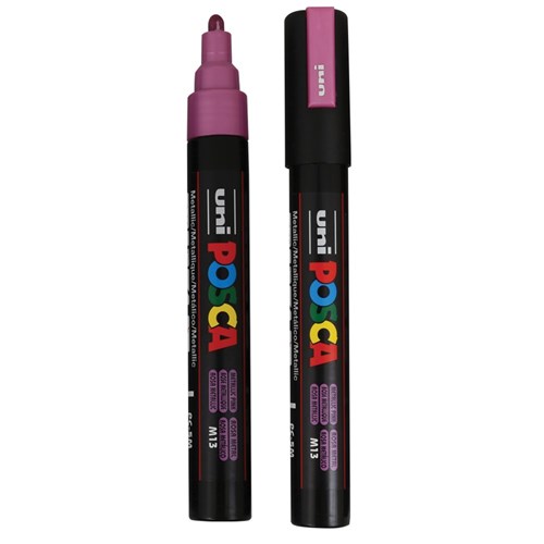 POSCA Paint Marker - Medium Tip - Metallic Pink