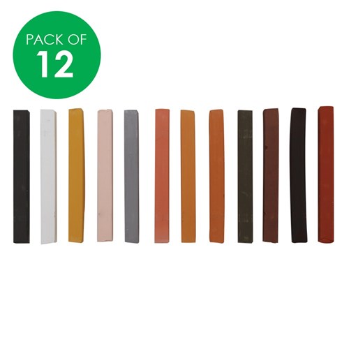 Soft Pastels - Skin & Earth Tones - Pack of 12