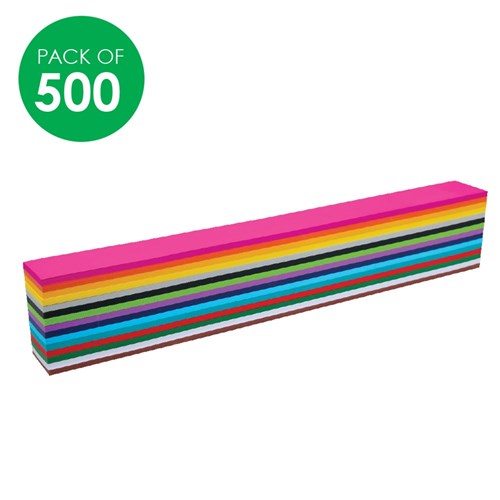 Paper Strips - Assorted - Pack of 500