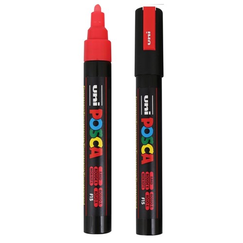 POSCA Paint Marker - Medium Tip - Fluorescent - Red