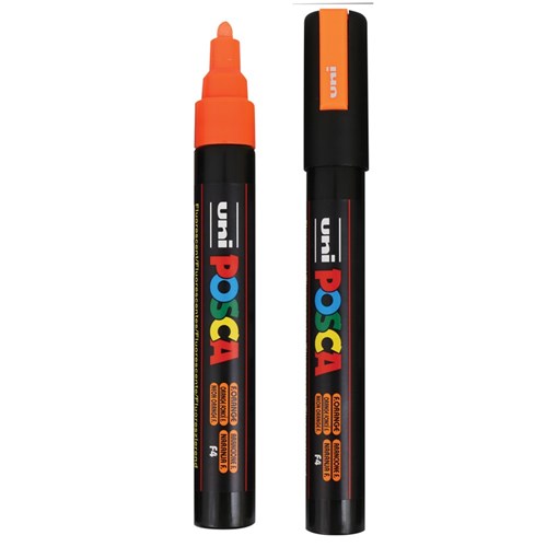 POSCA Paint Marker - Medium Tip - Fluorescent - Orange