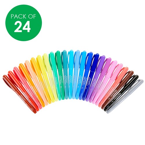 Crayola Permanent Markers - Coloured - Pack of 24