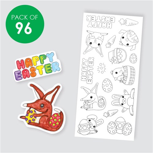 Easter Colour In Stickers - Pack of 96