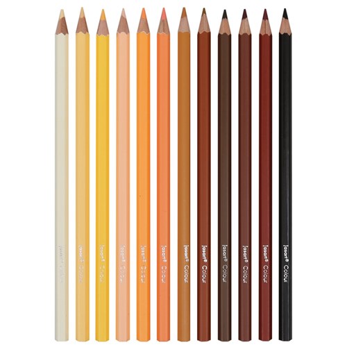 Jasart Studio Skin Tone Pencils - Pack of 12