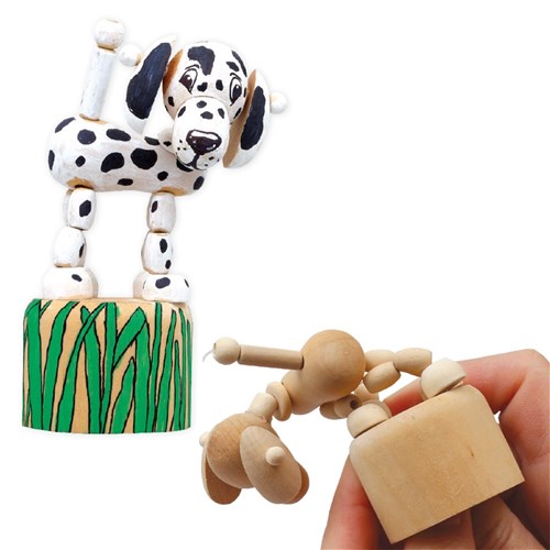 Wooden Dancing Flexible Animal - Dog