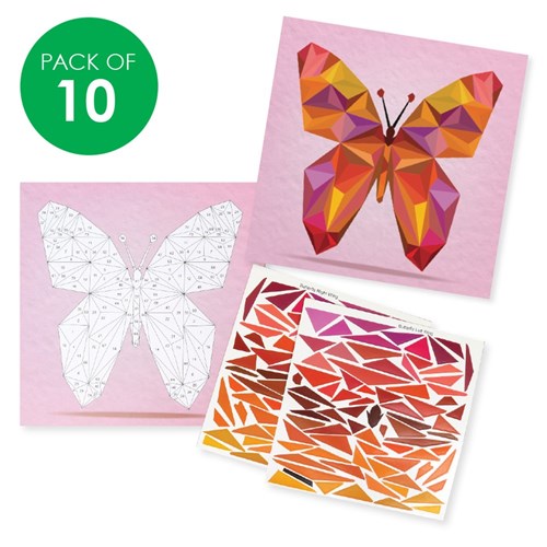 Sticker By Numbers - Butterfly - Pack of 10