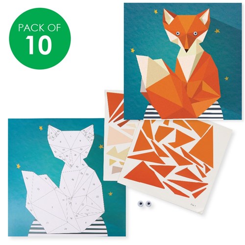 Sticker By Numbers - Fox - Pack of 10