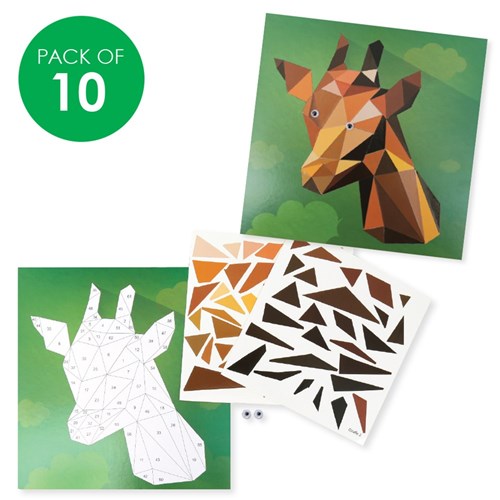 Sticker By Numbers - Giraffe - Pack of 10