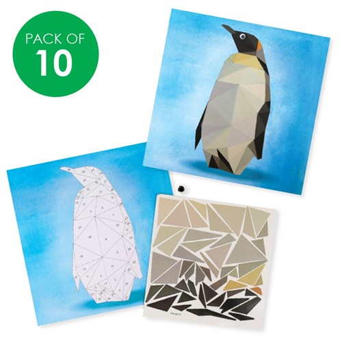 Sticker By Numbers - Penguin - Pack of 10