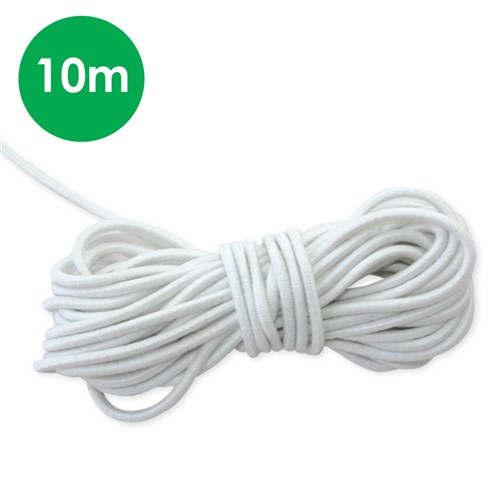 Elastic - White - 10 Metres