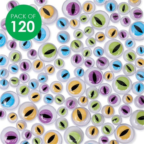 Self-Adhesive Wiggle Eyes - Monster - Pack of 120