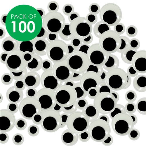 Wiggle Eyes - Glow in the Dark - Pack of 100