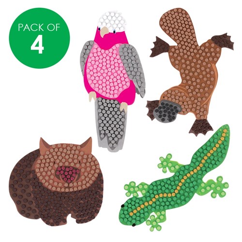 Animal Foam Mosaics CleverKit Multi Pack - Pack of 4