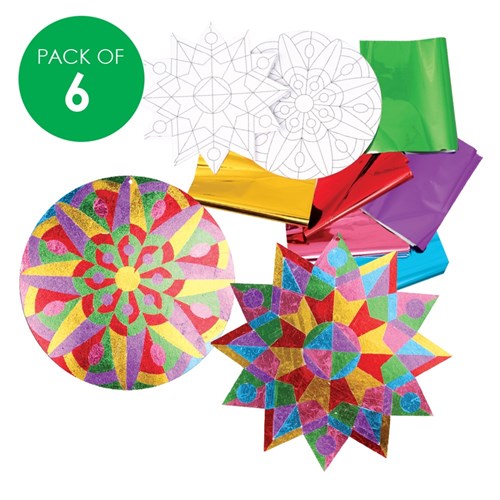 Foil Art Mandala Kit - Pack of 6