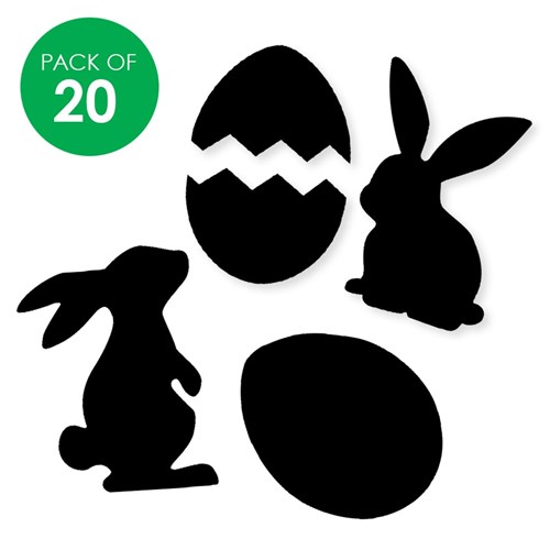 Easter Scratch Art Stickers - Pack of 20