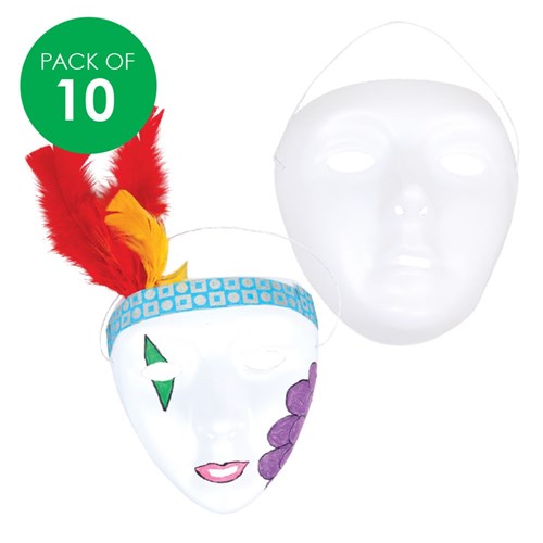 Face Masks - White - Pack of 10