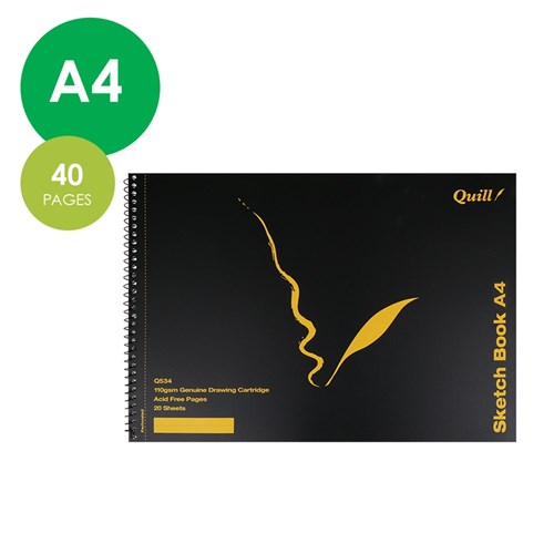 Quill Sketch Book - A4 - 40 Pages