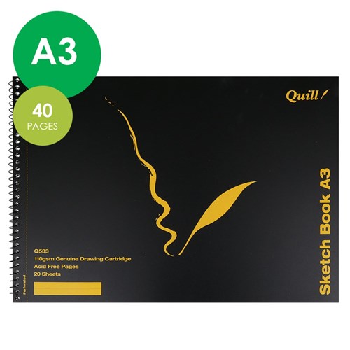 Quill Sketch Book - A3 - 40 Pages