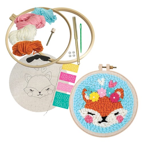 Punch Embroidery Kit - Fox