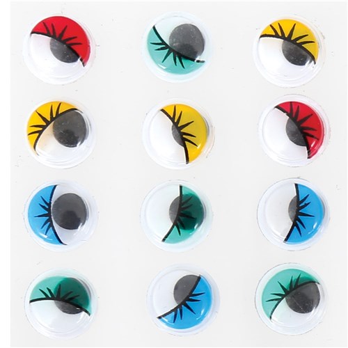 Adhesive Wiggle Eyes - Coloured - Pack of 152