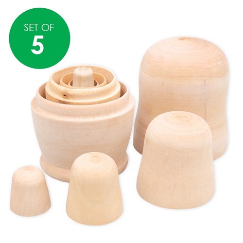 Wooden Nesting Family - Set of 5