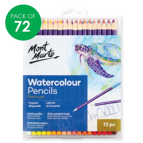 Mont Marte Watercolour Pencils - Pack of 72