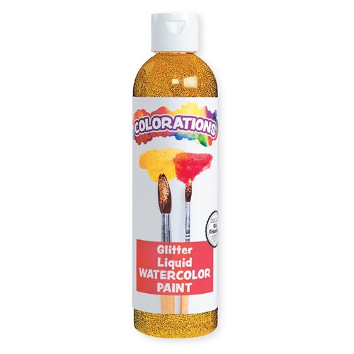 Colorations Glitter Liquid Watercolour - Yellow - 236ml