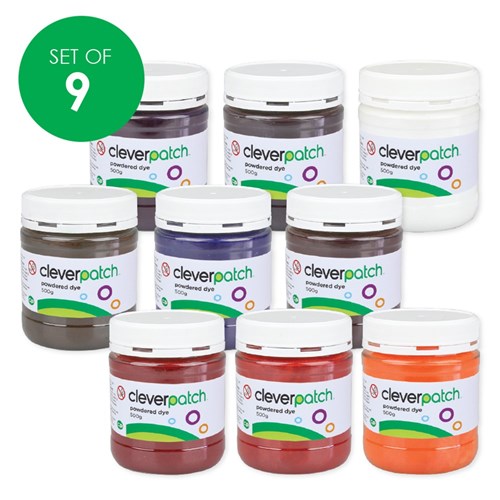 CleverPatch Powdered Dye - 500g - Set of 9 Colours