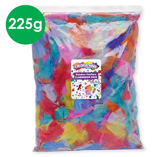 Colorations Rainbow Feathers - 225g Pack