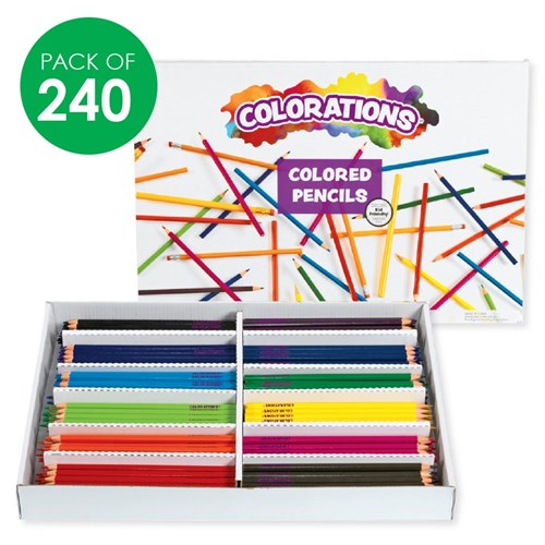 Colorations Coloured Pencils Classpack - Pack of 240