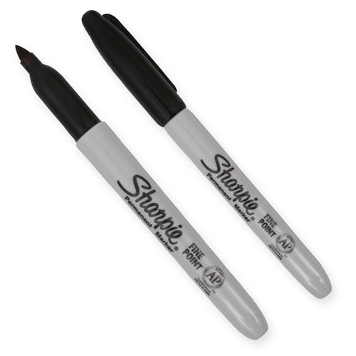 Sharpie Permanent Marker - Fine Point - Black - Each