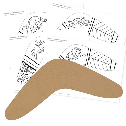 Large Boomerangs & Indigenous Templates Kit