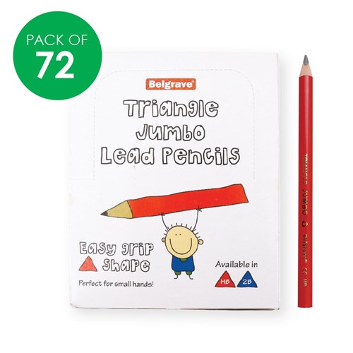 Belgrave Jumbo Triangular HB Pencils - Pack of 72