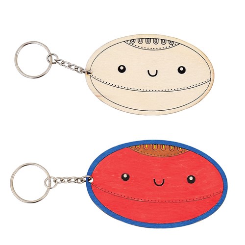 Printed Wooden Keyrings - Father