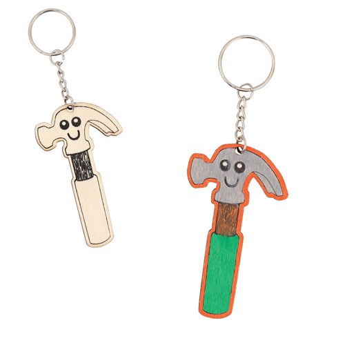 Printed Wooden Keyrings - Father