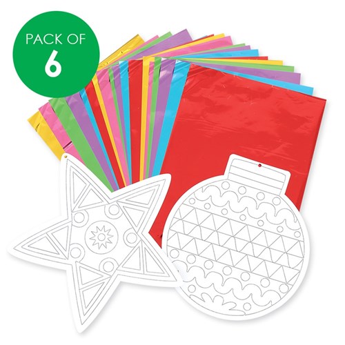 Christmas Foil Art Kit - Pack of 6