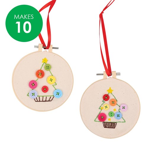 Christmas Embroidery Hoops Group Pack