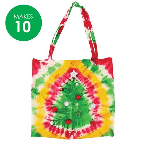 Tie Dye Christmas Tree Bags Group Pack