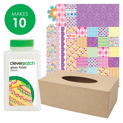 Decoupage Tissue Box Holders Group Pack