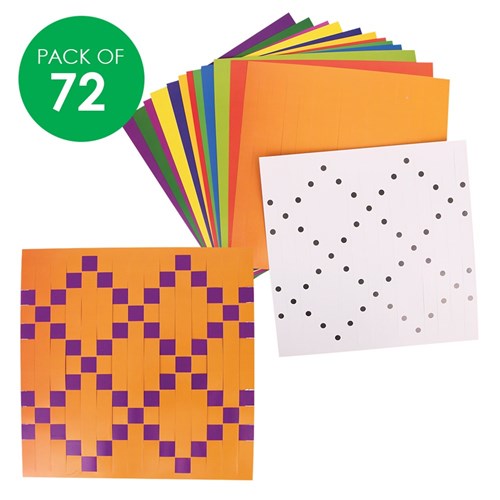 Explore Colours & Patterns Weaving Mats - Pack of 72