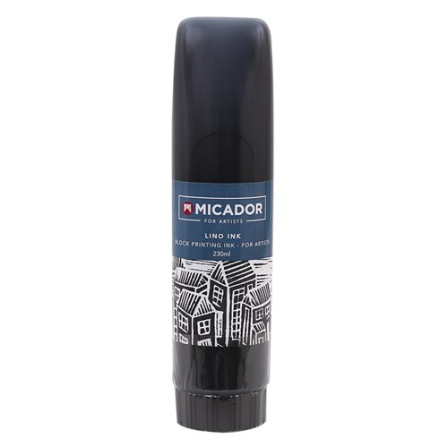 Micador Block Printing Ink - Black - 230ml