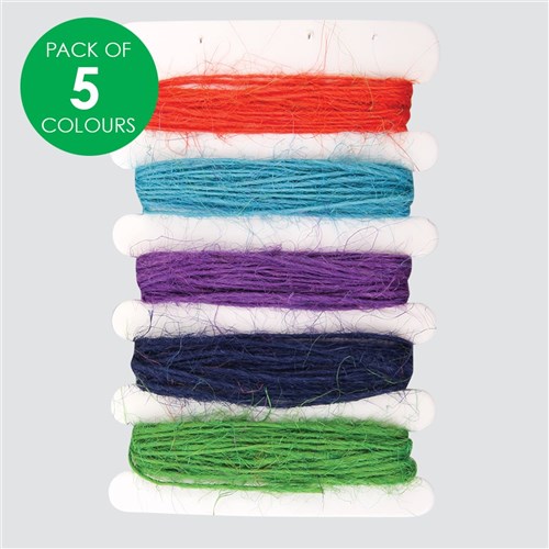 Jute Twine - Bright - Pack of 5 Colours