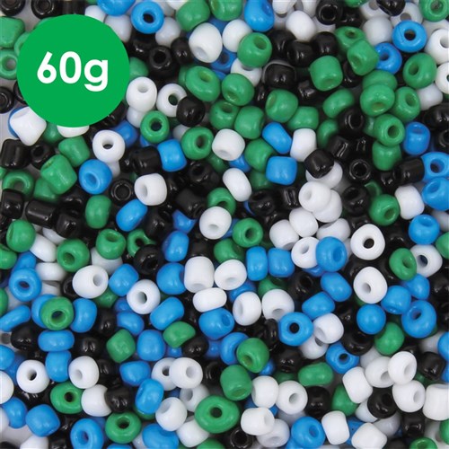 Seed Beads - Torres Strait Islands Colours - 60g Pack