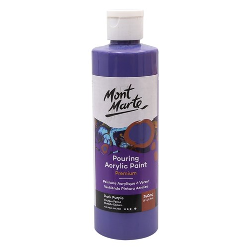 Mont Marte Acrylic Pouring Paint - Dark Purple - 240ml