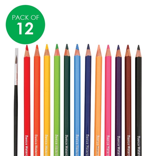Basics Watercolour Pencils - Pack of 12