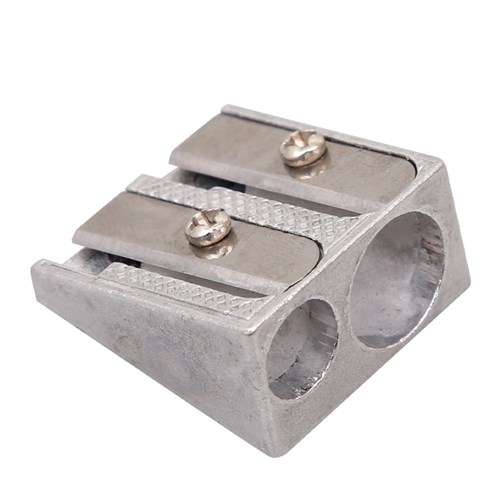 Metal Pencil Sharpener - Double Hole - Each